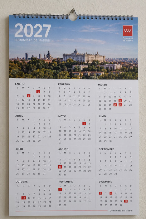 La Comunidad de Madrid aprueba el calendario laboral de 2027: será festivo el 19 de marzo y no habrá puente en mayo  