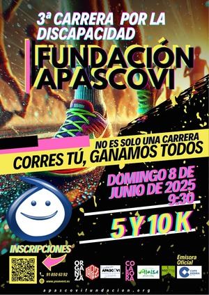 Este domingo, III Carrera por la Discapacidad de la Fundación APASCOVI en Collado Villalba