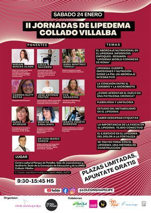 El Auditorio de Peñalba en Collado Villalba acoge este sábado las II Jornadas de Lipedema