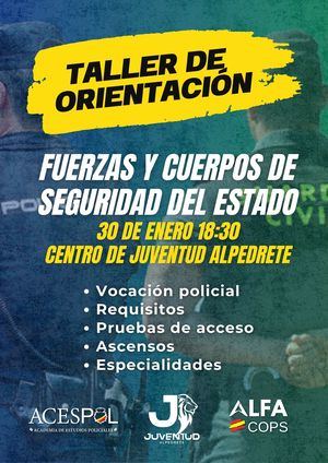 Charla en Alpedrete sobre el acceso a las Fuerzas y Cuerpos de Seguridad del Estado
