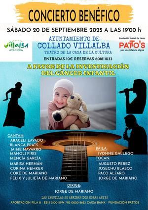 Collado Villalba acoge un concierto solidario que recaudará fondos para la investigación del cáncer infantil