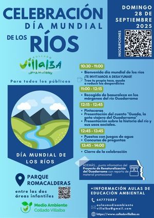 Collado Villalba celebra el Día Mundial de los Ríos con una jornada familiar en el Parque de Romacalderas