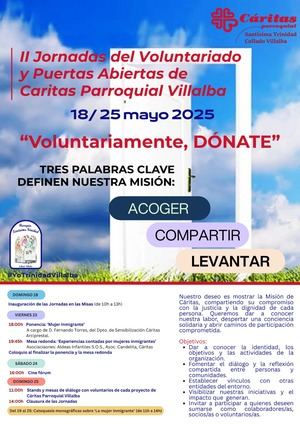 Cáritas Parroquial de la Santísima Trinidad de Collado Villalba celebra sus II Jornadas del Voluntariado