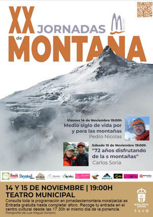 Las Jornadas de Montaña de Moralzarzal celebran su XX aniversario con Carlos Soria