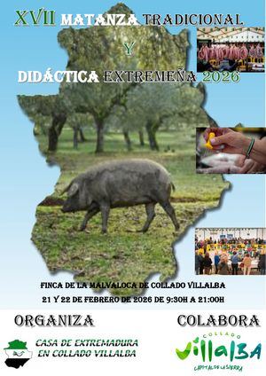 La Carpa de Malvaloca de Collado Villalba acoge la XVII Matanza Didáctica Extremeña