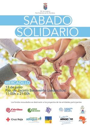Cáritas, Cruz Roja y APASCOVI, entre otras entidades, estarán en el Sábado Solidario de San Lorenzo de El Escorial