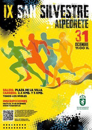 Alpedrete celebrará la IX edición de la San Silvestre el 31 de diciembre
