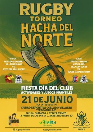 El Club de Rugby Collado Villalba celebra este sábado en casa el Torneo del Hacha del Norte