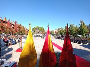 Collado Villalba celebra el 12 de octubre con la Guardia Civil en la Plaza de Los Belgas