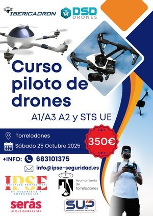 Torrelodones acogerá un curso de Piloto de Drones el 25 de octubre