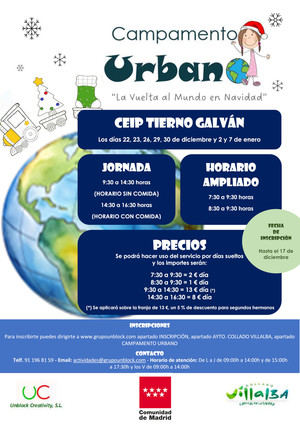 Collado Villalba organiza una nueva edición de ‘Los días sin cole’ para las vacaciones escolares de Navidad