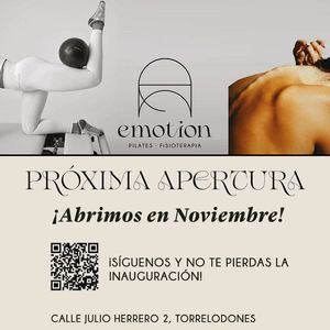 No te pierdas la inauguración de Emotion, centro especializado en Pilates y Fisioterapia