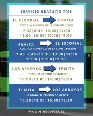 El Escorial ofrece autobuses gratuitos para acudir a la Romería en honor a la Virgen de la Herrería