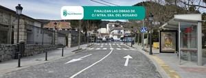 Finalizan las obras de la calle Nuestra Señora del Rosario en Hoyo de Manzanares