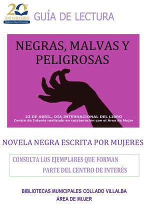 Las Bibliotecas de Collado Villalba celebran el Día del Libro divulgando a las escritoras de novela negra