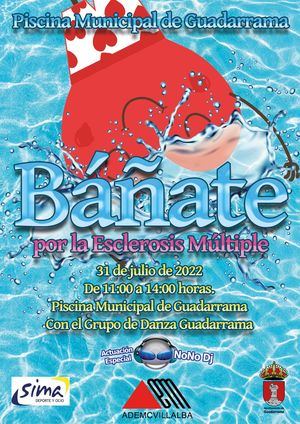 Vuelve a la piscina municipal la campaña “Báñate por la esclerosis múltiple” en apoyo a los enfermos y sus familias