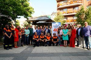 El Escorial rinde homenaje a Protección Civil en el 40 aniversario de la creación de la Agrupación local