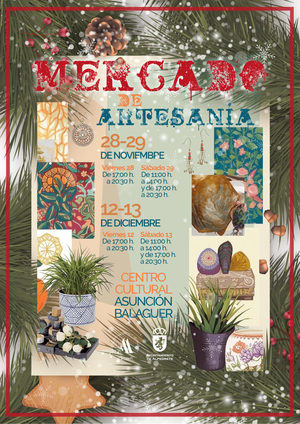 Alpedrete celebra el último mercado de artesanía del año en el Centro Cultural Asunción Balaguer