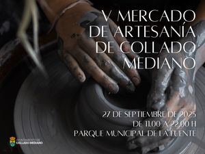 Collado Mediano acoge este sábado el V Mercado de Artesanía