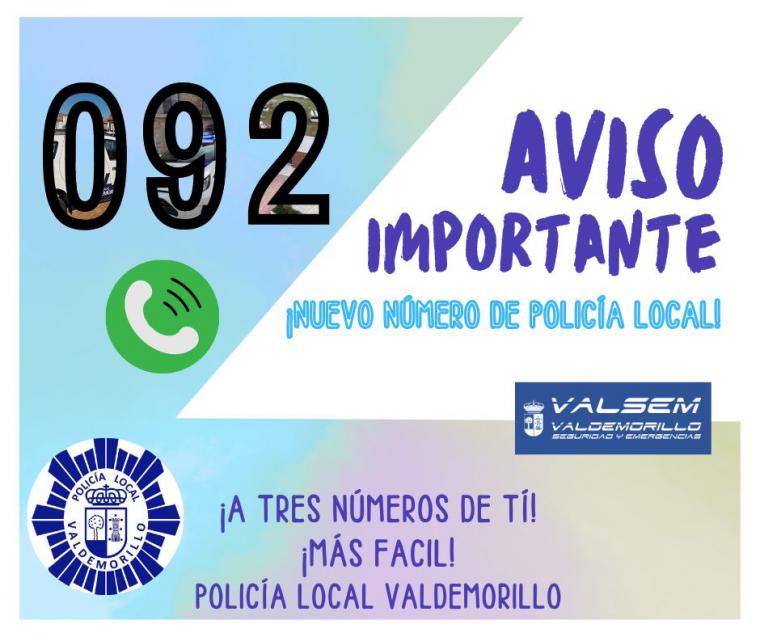 La Policía de Valdemorillo estrena el servicio telefónico del 092