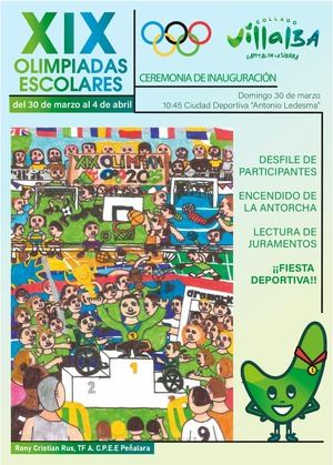 Más de 4.300 alumnos participarán en la XIX Olimpiadas Escolares de Collado Villalba, que comienzan el domingo