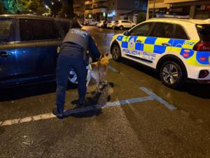Policía Local y Guardia Civil refuerzan la vigilancia en la calle Los Madroños de Collado Villalba con un operativo contra el consumo y posible tráfico de drogas