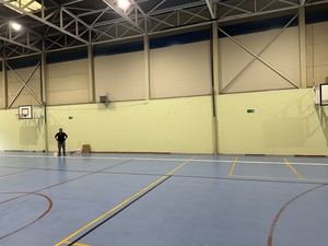 Finalizan las obras de reparación del pabellón del colegio Miguel de Cervantes de Collado Villalba