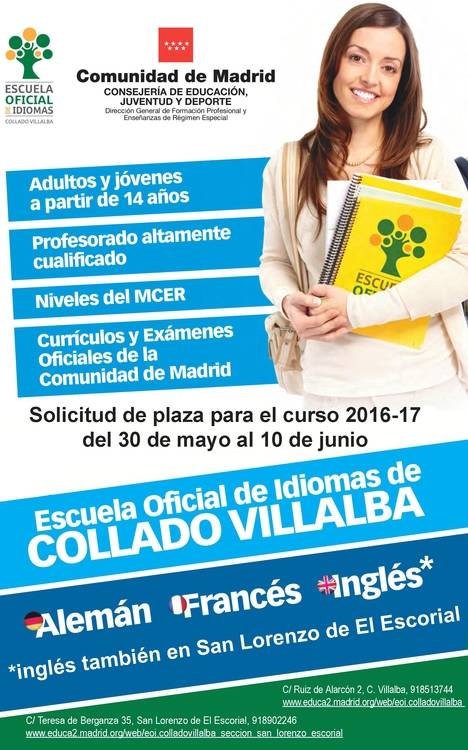 La Escuela Oficial de Idiomas abre la solicitud de plazas el 30 de mayo