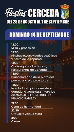 Cerceda celebra el 14 de septiembre la fiesta del Cristo de la Esperanza