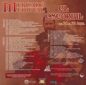 El Mercado Medieval llena las calles de El Escorial de magia y artesanía del 24 al 26 de abril