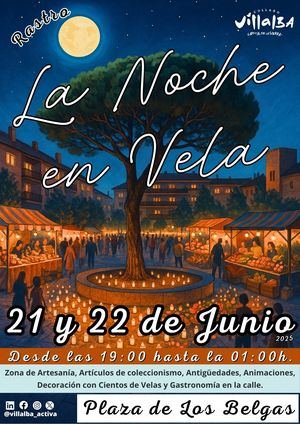 Collado Villalba celebra ‘La Noche en Vela’ este fin de semana en la Plaza de Los Belgas con varias actividades