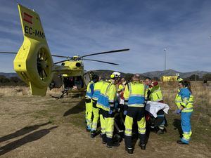 Un hombre de 62 años, herido de gravedad en Collado Villalba cuando realizaba trabajos de jardinería