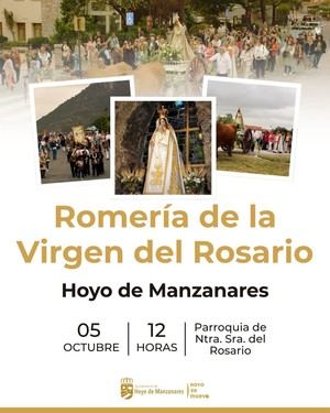 Hoyo de Manzanares celebra el domingo 5 de octubre su tradicional Romería de la Virgen del Rosario