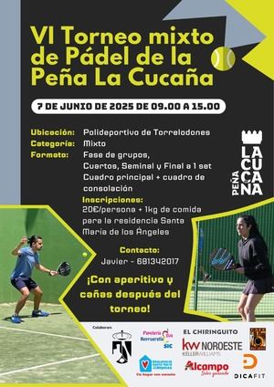 Torrelodones acoge este sábado un Torneo Solidario de Pádel organizado por La Cucaña
 
