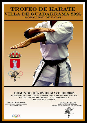 Este domingo se celebra el Trofeo de Karate Villa de Guadarrama 2025