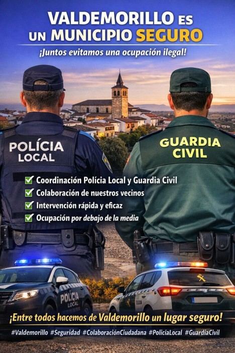 La Policía local de Valdemorillo frustra el intento de ocupación de una vivienda