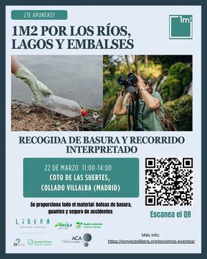 Collado Villalba se suma a la campaña contra la basuraleza ‘1M2 Por los ríos, lagos y embalses’