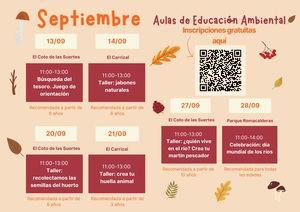 Las Aulas de Naturaleza de Collado Villalba ofrecen nuevos talleres para el mes de septiembre