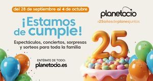 Planetocio celebra su 25 aniversario con una semana de actividades para toda la familia