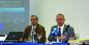 Antonio Lobo , Concejal Delegado de Régimen Interno,  junto al Alcalde 