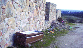 Mala imagen del cementerio