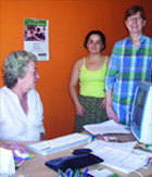 Diana, directora; Ana María, coordinadora pedagógica e Isabel, directora comercial de Acadomia.