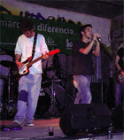 El grupo Prisma en pleno concierto