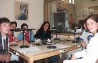 Los relatistas del insti en la Radio 