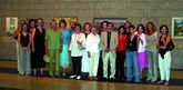 Parte de los alumnos junto a Pedro