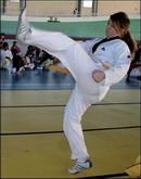 Alba Tafur, medalla de oro en taekwondo