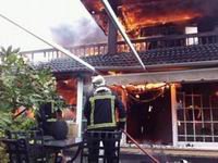 Espectacular incendio