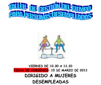 Taller de gestión del tiempo para mujeres desempleadas