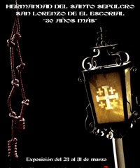 Cartel de la exposición del Santo Sepulcro