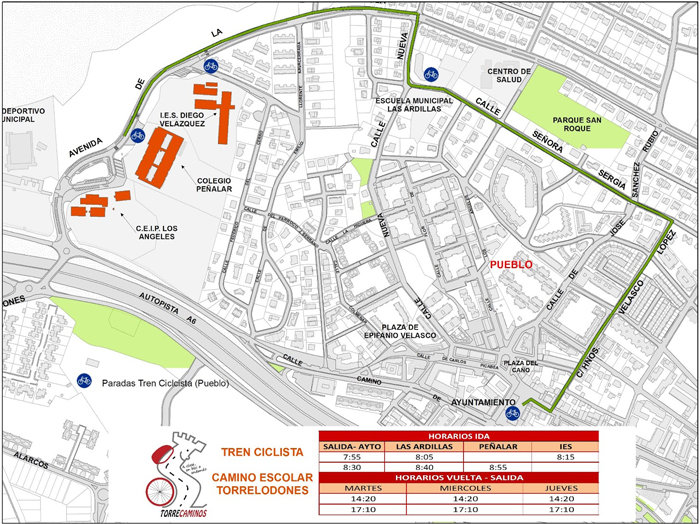 Tren ciclista para estudiantes los días 24 y 25 de abril